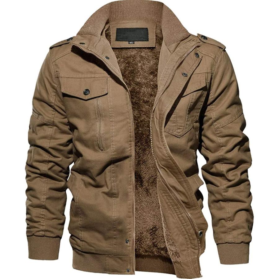 世界的に有名な ジャケット 裏ボア 保温 作業着 ストリート系 上着 ライダースジャケット 裏フリース ワークジャケット Tacvasen スタイリッシュ M カーキ その他財布 帽子 ファッション小物 Www Collectiviteslocales Fr