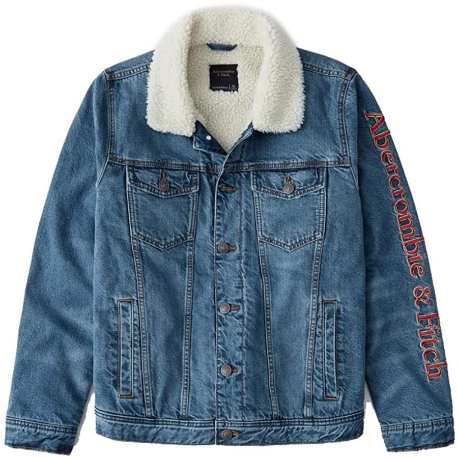 超高品質で人気の アバクロンビーandフィッチ Sherpa Li Edition Limited ジャケット デニム 裏ボア Abercrombie Fitch ダウンコート Pathwaysfl Org