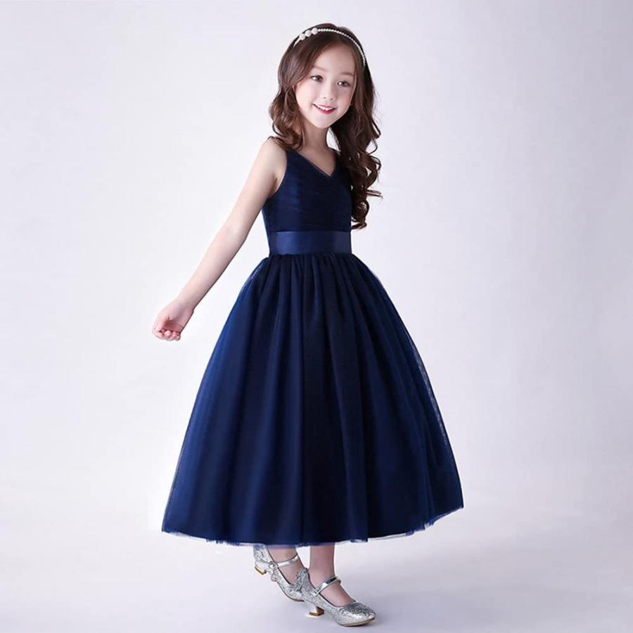 即納 最大半額 子供 ドレス ロング 結婚式 ジュニア 女の子ワンピース ピアノ 発表会 パーディー 演奏会 フォーマル フラワードレス 誕生日 お呼ばれ 170c Ortho99plus1 Com
