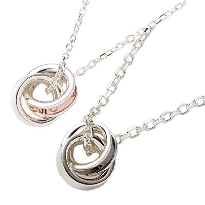 ヨンドシー ４℃ メンズ レディース ダブルループ ペアネックレス 111344421901/111344420051