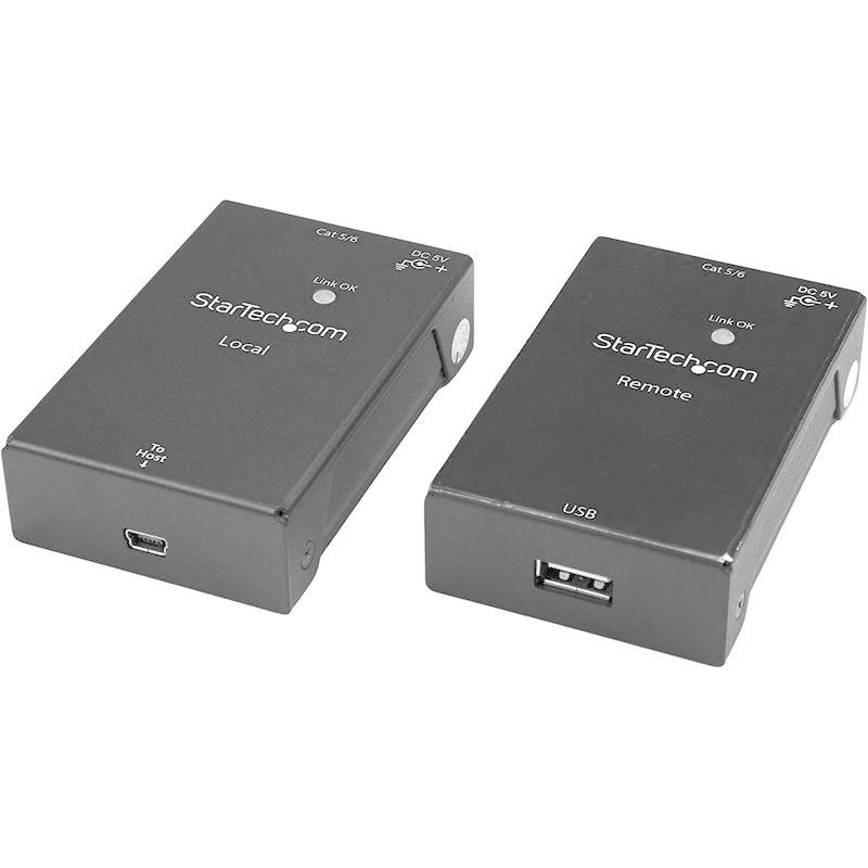 プッシュされた製品 StarTech.com Cat5/Cat6接続1ポートUSB 2.0エクステンダー(延長器) 最大50m USB2001EXTV