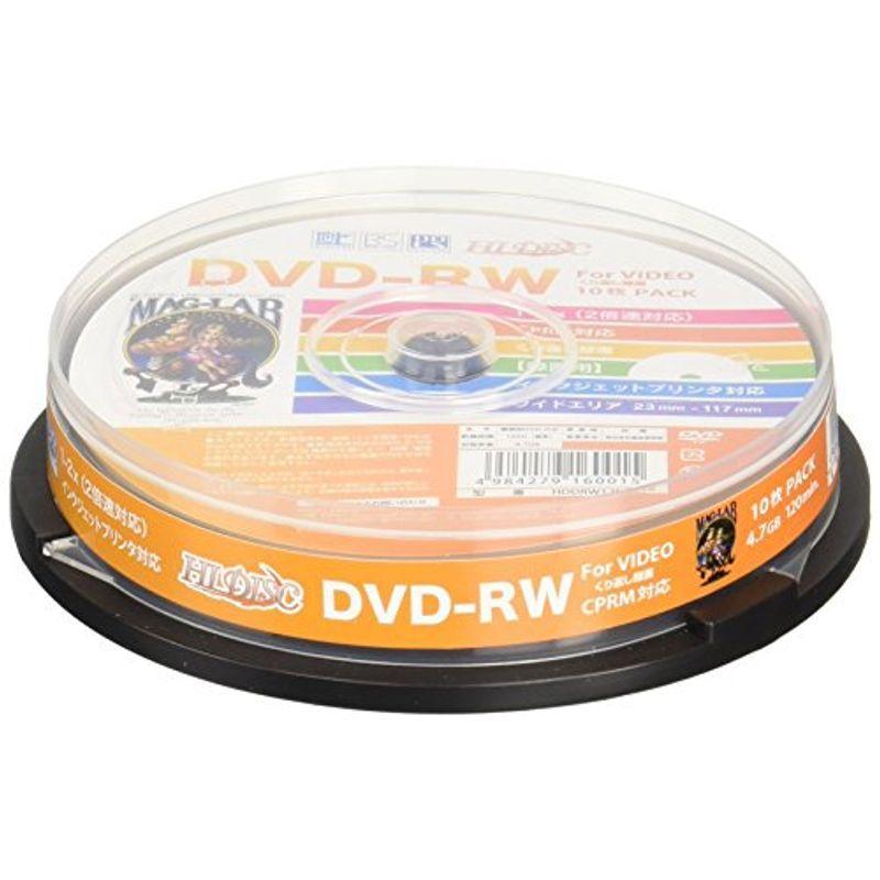 HI-DISC 録画用DVD-RW 2倍速 10枚 (CPRM)