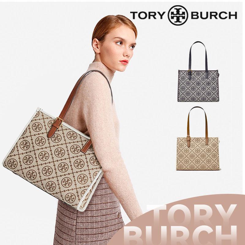 Tory Burch トリーバーチ レディース Tモノグラム ジャカード トート