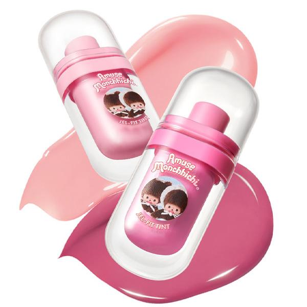 AMUSE モンチッチLIP JELLY GLOSS + TINT 06 6個 AMUSE × モンチッチ 限定 ジェルフィット ティント / 本品＋モンチ