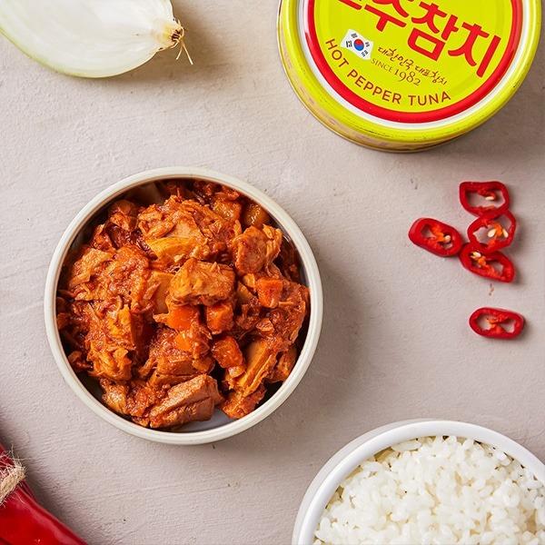 食品 韓国ツナ缶 唐辛子ツナ 5箱 (60缶)