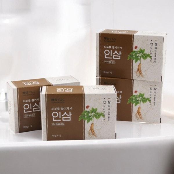 ドンサン] 人参 石鹸 1ケース（4個入り) / ソープ 韓国 せっけん