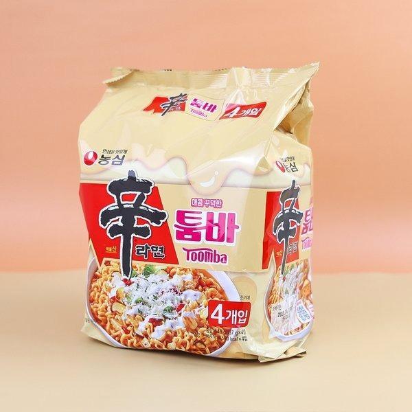 NONGSHIM（農心） 辛ラーメントゥーンバ 2パックセット(8袋) / 137g(8