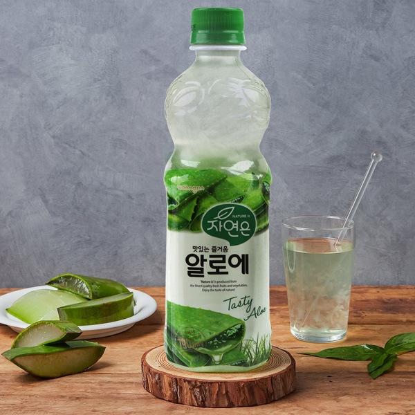 ウンジン] 500ml×6本セット /アロエジュース 韓国飲料 アロエ