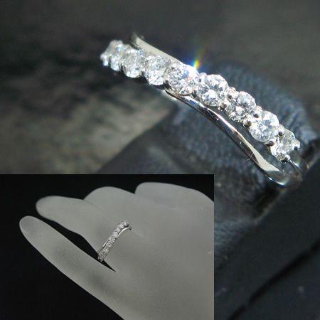 スイートテンダイヤモンド エタニティ プラチナ Pt900 ダイヤ指輪 結婚 