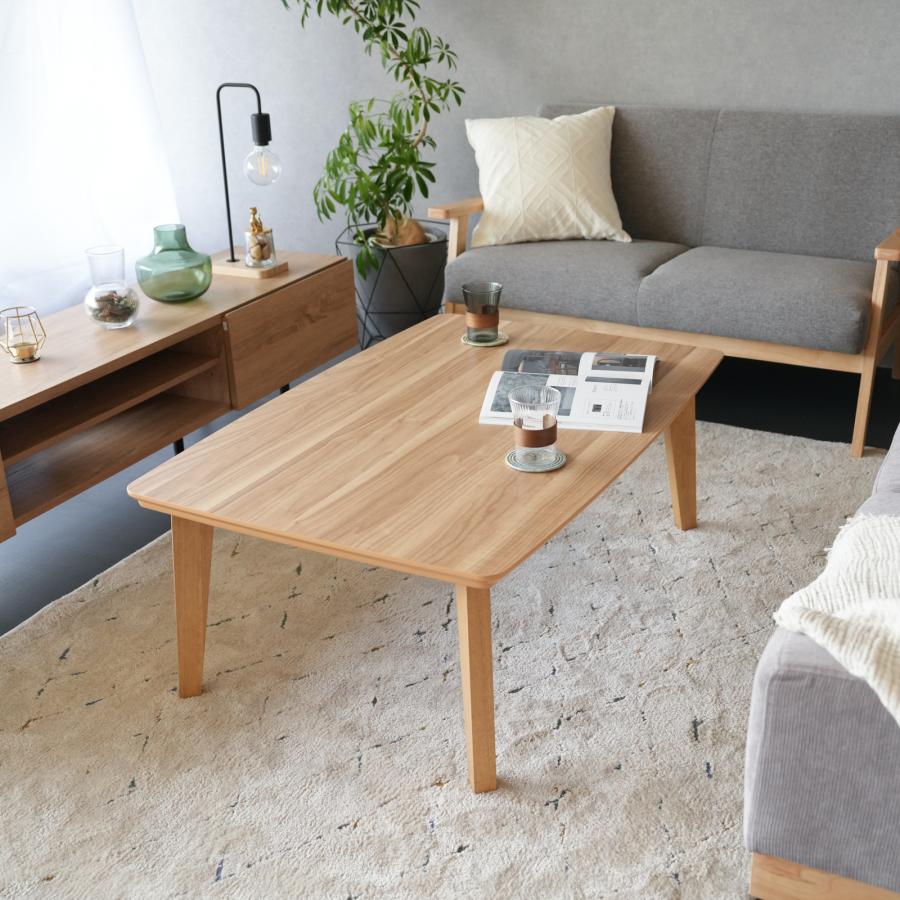 オーク材 北欧風 こたつテーブル 90cm × 60cm パーソナル コンパクト GOOD LIFE INTERIOR こたつ テーブル 長方形 90 おしゃれ 北欧 90×60cm