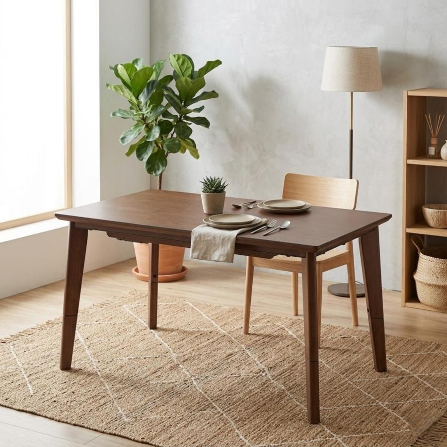 値下げ！こたつテーブルハイタイプコンセント付き GOOD LIFE INTERIOR こたつ テーブル ハイタイプ 長方形 105×60cm 単品