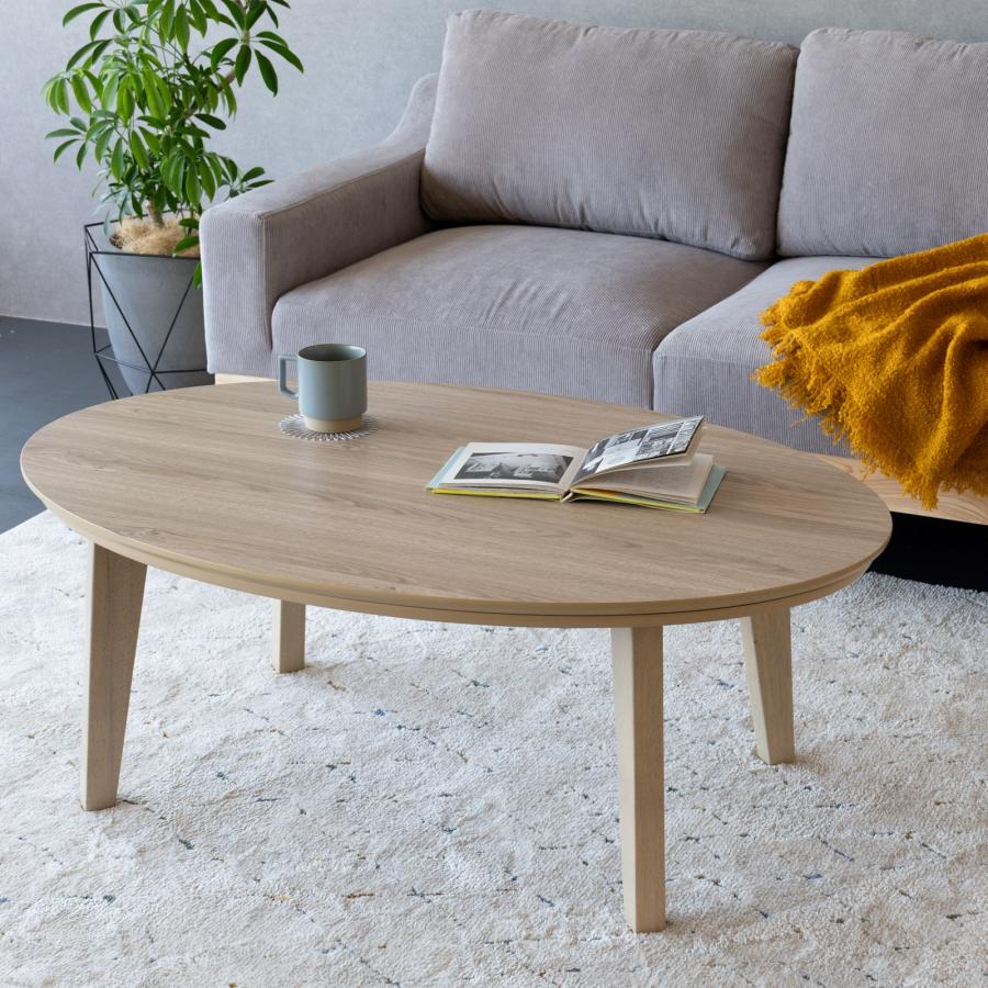 低圧メラミンシリーズ 楕円形こたつ 105cm GOOD LIFE INTERIOR こたつ 楕円 105 こたつ 一人暮らし 楕円形 こたつ