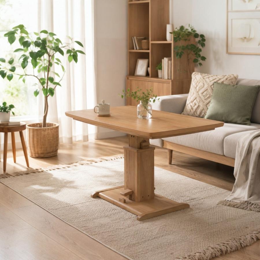 GOOD LIFE INTERIOR 昇降式こたつ テーブル 長方形 120×70cm 高さ59