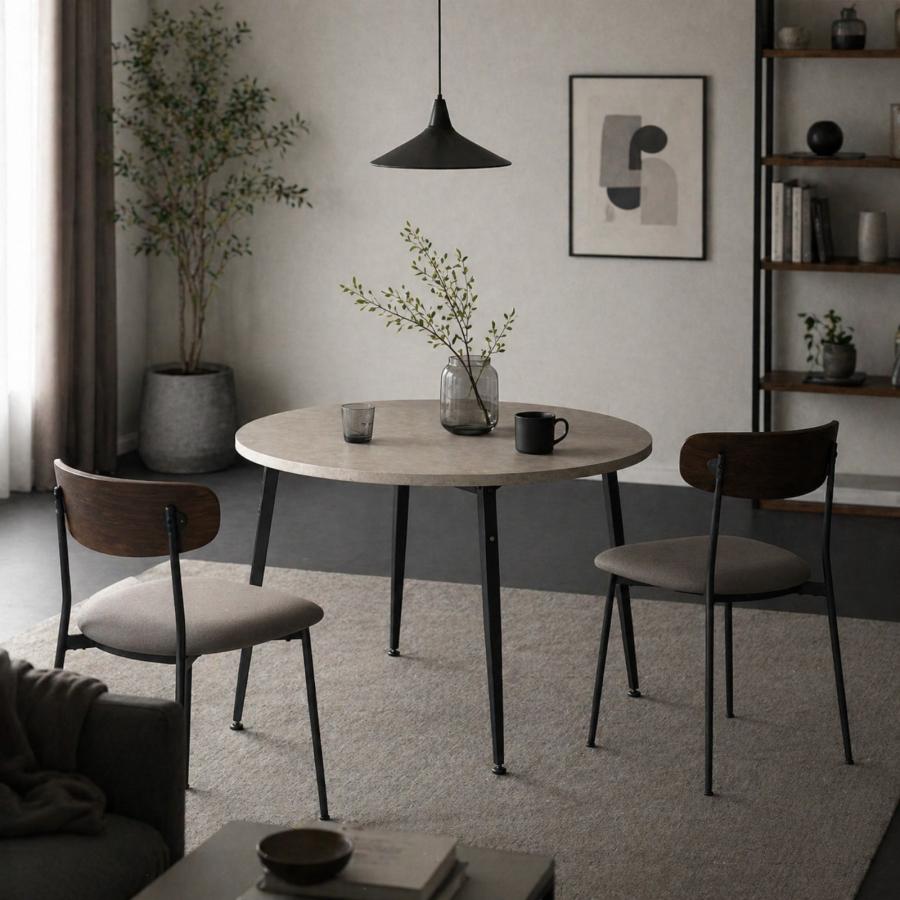 丸型ダイニングテーブル GOOD LIFE INTERIOR ダイニング 丸テーブル 円形 105 高さ70cm