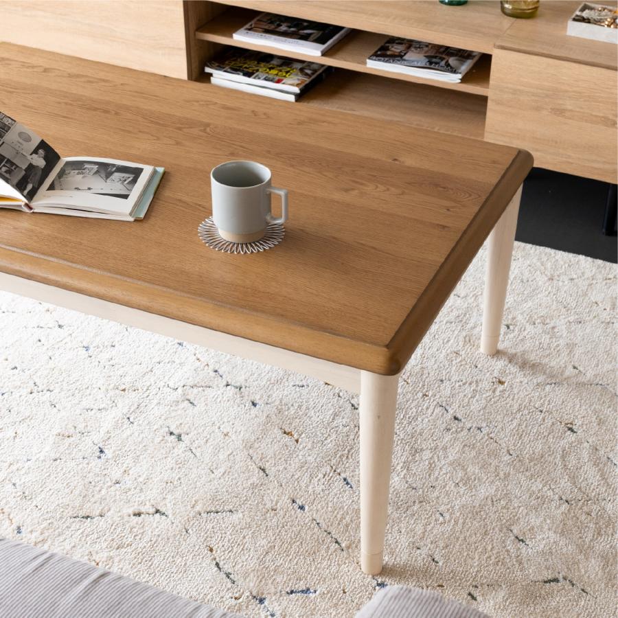 GOOD LIFE INTERIOR こたつテーブル 105×65cm 継ぎ脚で高さ2段階調節