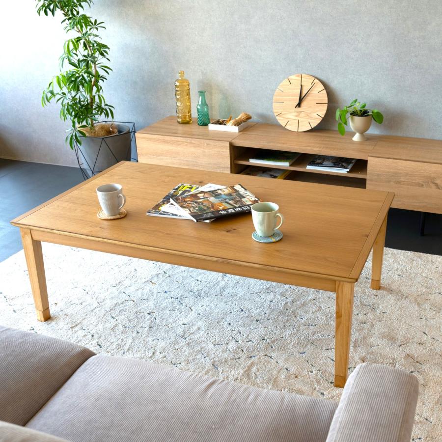 GOOD LIFE INTERIOR こたつテーブル 長方形 120×70cm 木製 オーク突板
