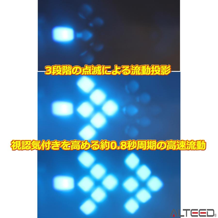 ALTEED（アルティード） 2連流動矢印投影描画 LED照射警告表示マーカー