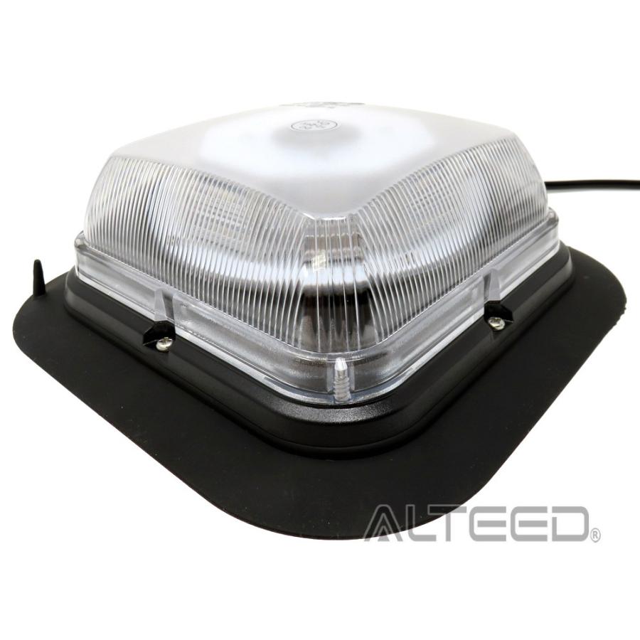 2色発光LED回転灯 赤色青色 1台2役高照度パトランプ 多彩フラッシュ