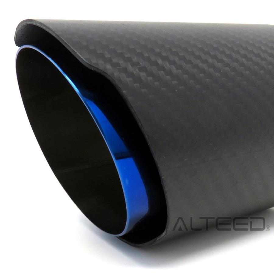 マフラーカッター カーボンデザインパネル&チタン焼入れデザイン オーバルストレートデュアル構造 |  | 01