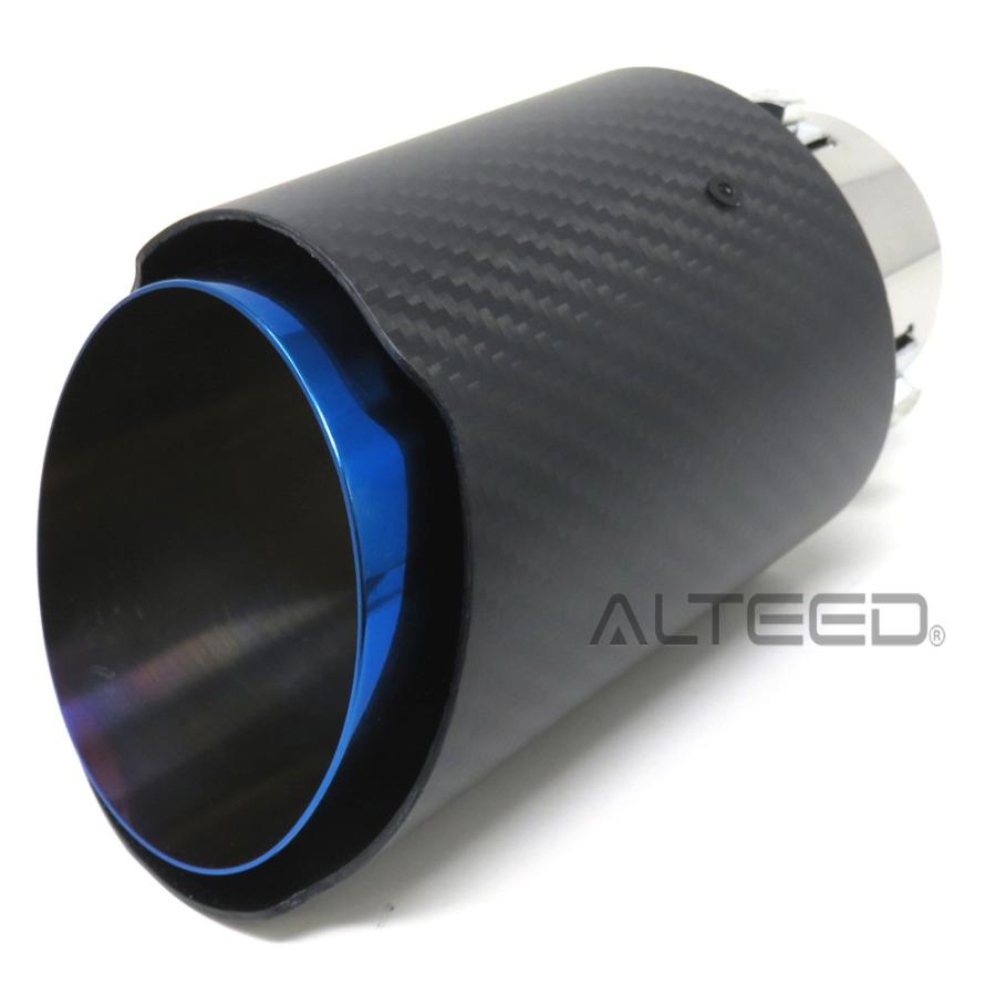 マフラーカッター カーボンデザインパネル&チタン焼入れデザイン オーバルストレートデュアル構造 |  | 02