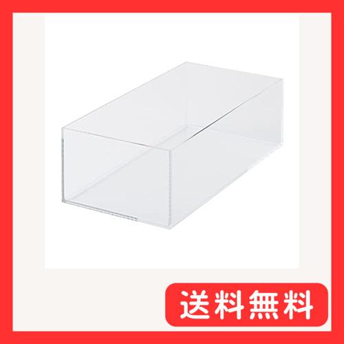 無印良品 重なるアクリルボックス・中 約幅25.2×奥行12.6×高8cm