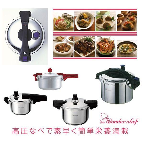 ガラス蓋 21cm 圧力鍋 4.5L・5L・6L専用 ワンダーシェフ 蒸気抜け穴