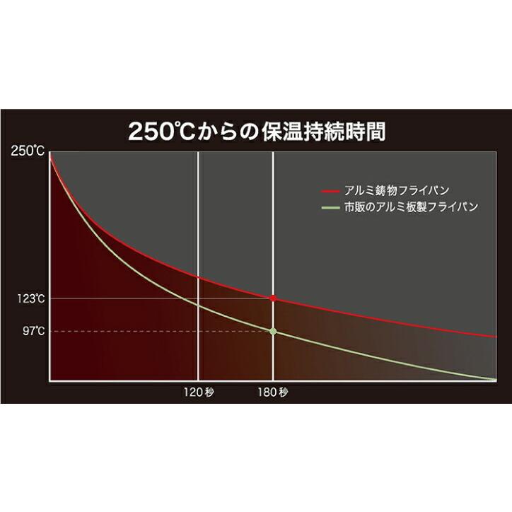 日本製 HOKUA ホクア IHハイキャストプレミアム  フライパン 20cm アルミキャスト製  ミラー仕上げ A-2661｜goodlifeshop｜04