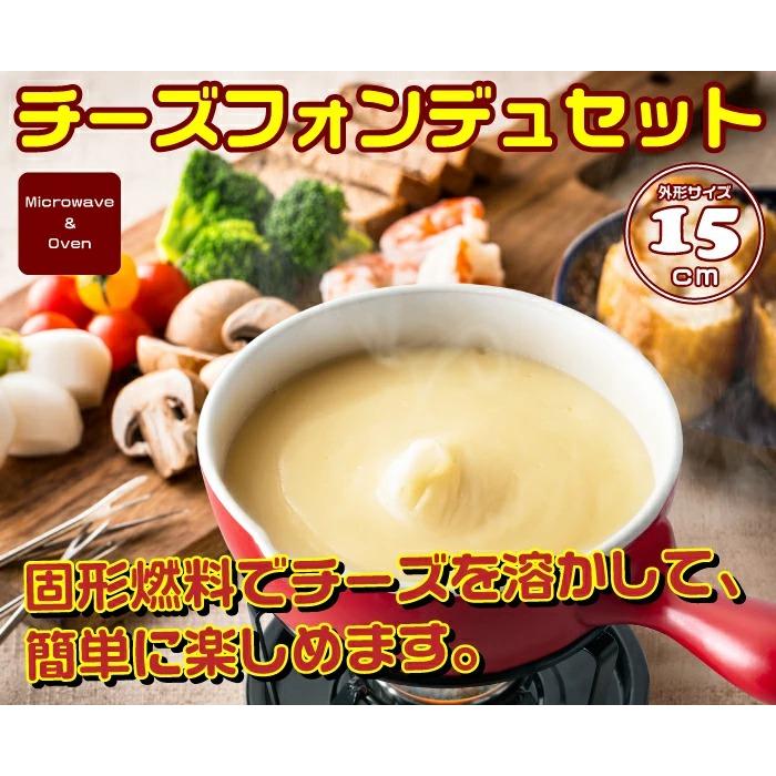 廃番完売】固形燃料対応 チーズフォンデュ片手鍋 陶器 15cm スタンド