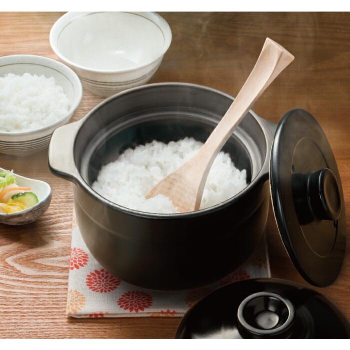 陶製 ご飯用二重蓋土鍋 2合炊き 電子レンジOK 入荷予約（納期未定）】電子レンジ&直火対応 炊飯 土鍋 2合 食洗機対応