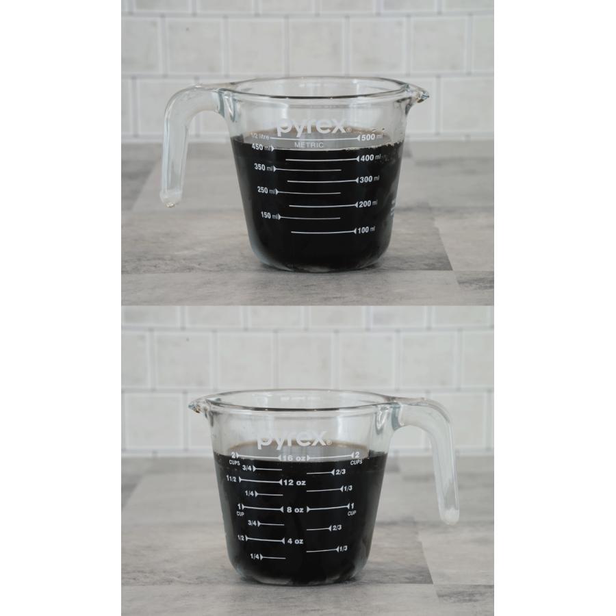 PYREX メジャーカップ 1000ml 1.0L 1L 耐熱ガラス 取っ手 ハンドル付き