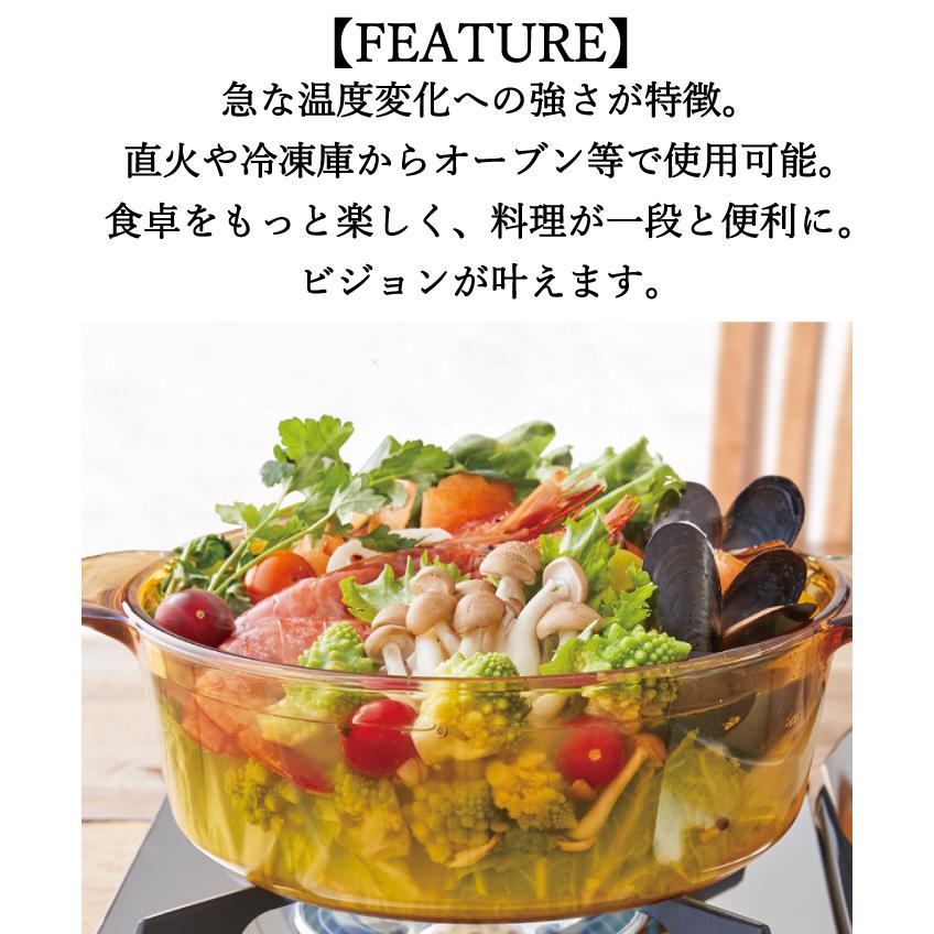 VISIONS VISIONS ビジョン 食材が見えるガラス鍋 クックポット VISIONS VISIONS ビジョン 食材が見えるガラス鍋 クックポット