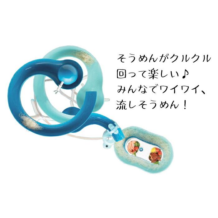 720度回転 ロング そうめん流し器 ツイストスライダー 全長220cm 電池