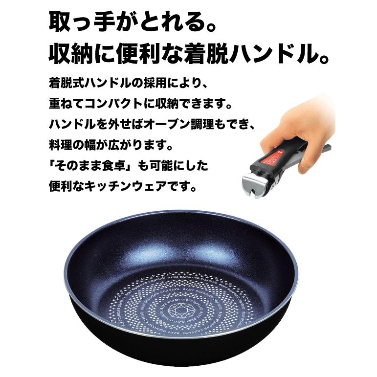 フライパン セット 10点セット ルクスパン LUQUS PAN 内面3層 ブルーダイヤモンドコート ガス火 IH対応 20cm 26cm 24cm 26cm 蓋付 おすすめ｜goodlifeshop｜04