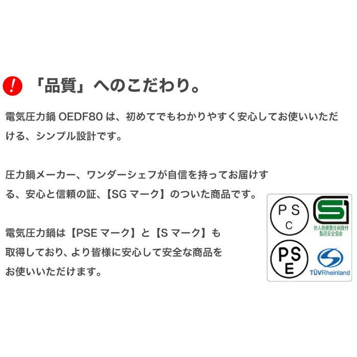 ワンダーシェフ 大型 電気圧力鍋 8L 専用レシピ付 セット プロ ワンダーシェフ 大型 電気圧力鍋 8L 専用レシピ付 セット プロ