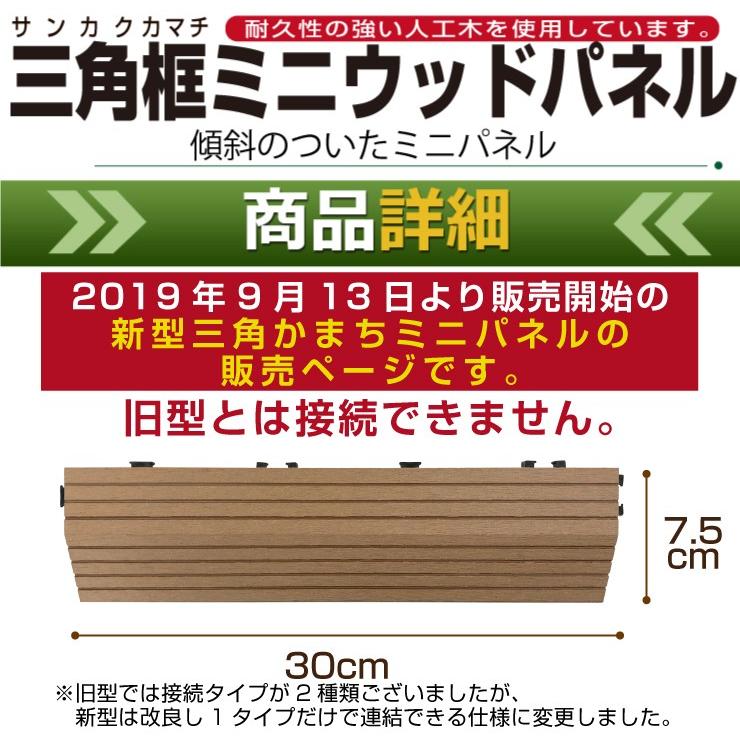 ウッドパネルB級品廉価販売 Good Life Wood（グッドライフウッド） ウッドパネル 三角かまちミニ