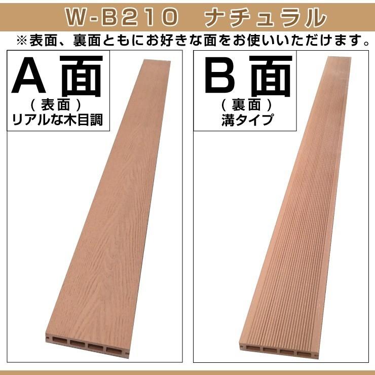 ウッドデッキ 木目調 庭 diy デッキ材 リフォーム 150×25×2000mm プレミアム床材 W-B210 【ｅ】 12本セット