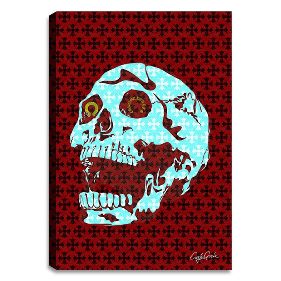 キャンバスアート ブランド オマージュ クロムハーツ スカル P10 クレイグガルシア Cross & Skull 01