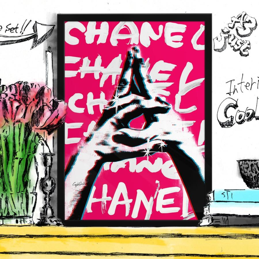 アートポスター ブランド オマージュ シャネル A3 クレイグガルシア Sign Language C 01 Cgppslc01 A3 Di Colore 通販 Yahoo ショッピング