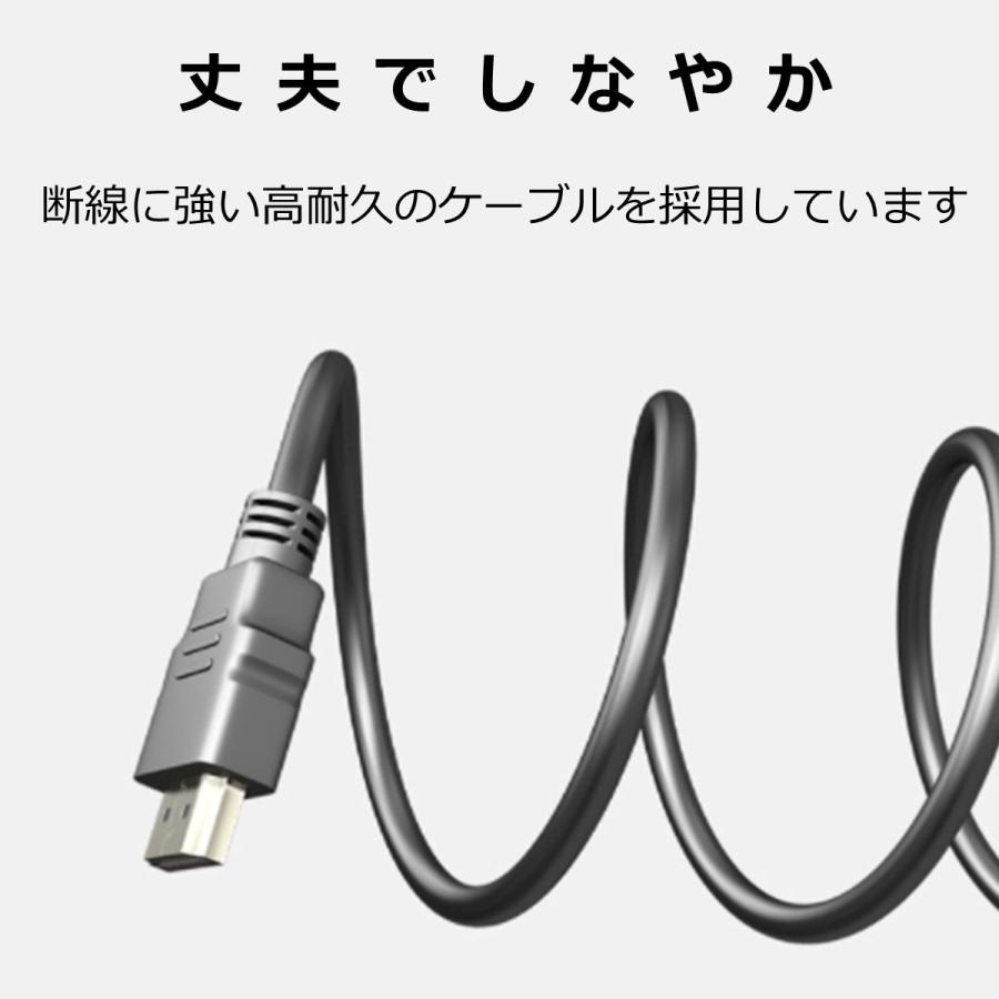 HDMI ケーブル 1m 1.8m Ver.2.0 フルハイビジョン HDMI ケーブル 4K 3D ハイスピード パソコン モニター テレビ｜goodlike｜04