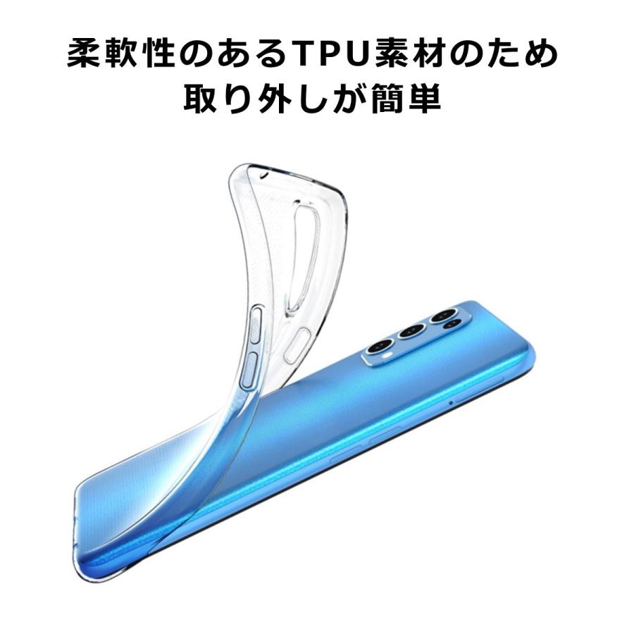 OPPO Reno9A 7A 5A ケース ソフト カバー クリア 透明 TPU シンプル TPU オッポ リノ レノ 7a 5a｜goodlike｜04