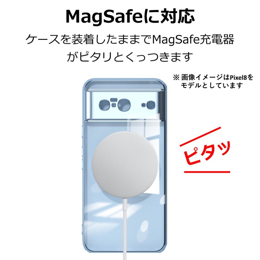 ピクセル 7a 8 ケース カバー Pixel7a Pixel8 マグセーフ対応 MagSafe スマホケース 透明 google 耐衝撃 おしゃれ ピクセル グーグル｜goodlike｜03