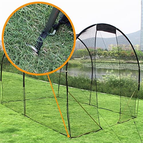 Kapler バッティングゲージ 5x3x3m 野球バッティングゲージ 硬式/軟式対応 キャリーバッグ付き 防球ネット 