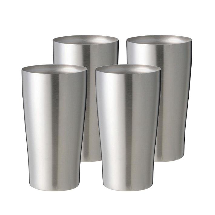 真空断熱 ステンレス タンブラー 450ml シルバー 4個セット おしゃれ 保温 保冷 二重構造 結露しにくい クール ホット 両用 Kg 00 4 グッドメイク Yahoo ショップ 通販 Yahoo ショッピング