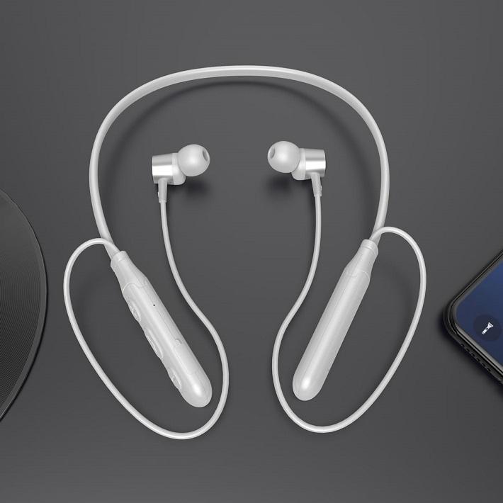 電磁波対策ワイヤレスイヤホンホワイト 未使用に近い ワイヤレスイヤホン ホワイト ワイヤレスイヤフォン ウォークマンZX