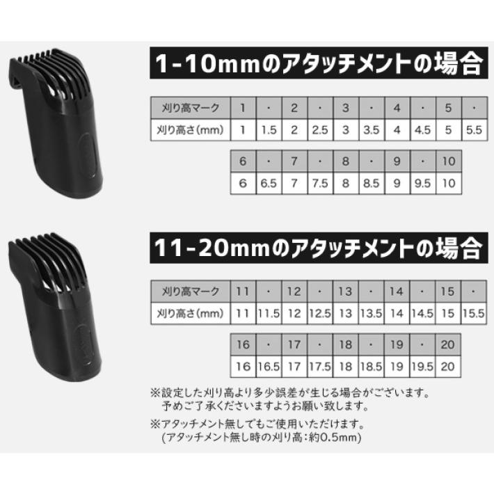 バリカン 電動 充電式 コードレス COBRA HAIR CLIPPER 1mm 刻み