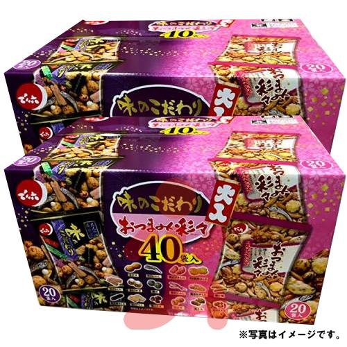 でん六 味のこだわり おつまみ彩々 大入 40袋（味のこだわり20袋