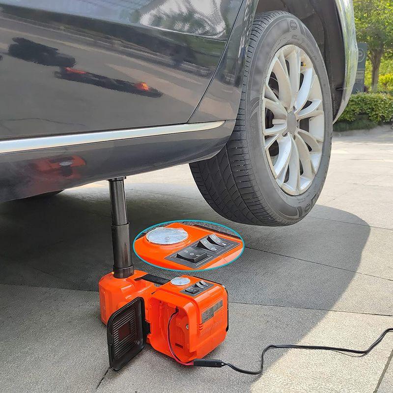 E-HEELP　電動ジャッキ　5T　自動車とSUVに適合電動じゃっき　耐荷重　12V　油圧式　インパクトレンチ付き車用ジャッキ　5トン　50