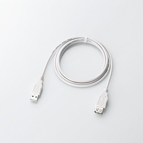 USB 延長ケーブル 1.5m エレコムU2C-GME15WH USB2.0 ホワイト ELECOM｜goodmedia-wholesale｜02