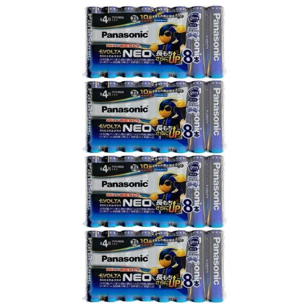 単4形 32本 エボルタNEO パナソニック アルカリ乾電池 LR03NJ/8SW x4点 Panasonic EVOLTA NEO 単4 電池 乾電池（Yahoo!・グッドメディア2号店）