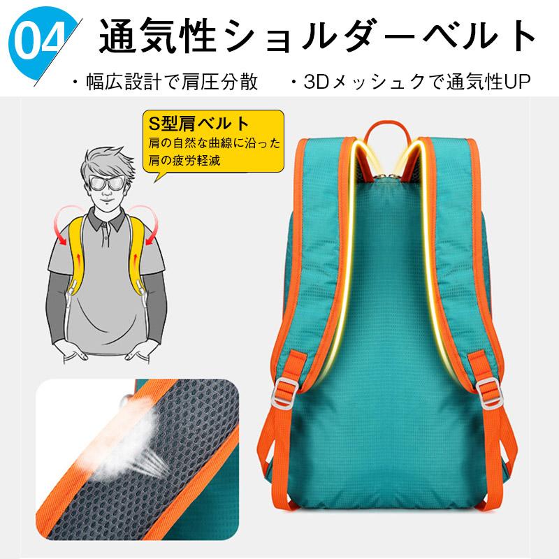 折りたたみリュック エコバッグ ナップサック 軽量 撥水 アウトドア